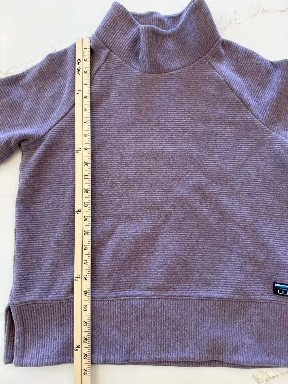 L.L.Bean Women's Lakewashed Double-Knit Funnelneck Sweater